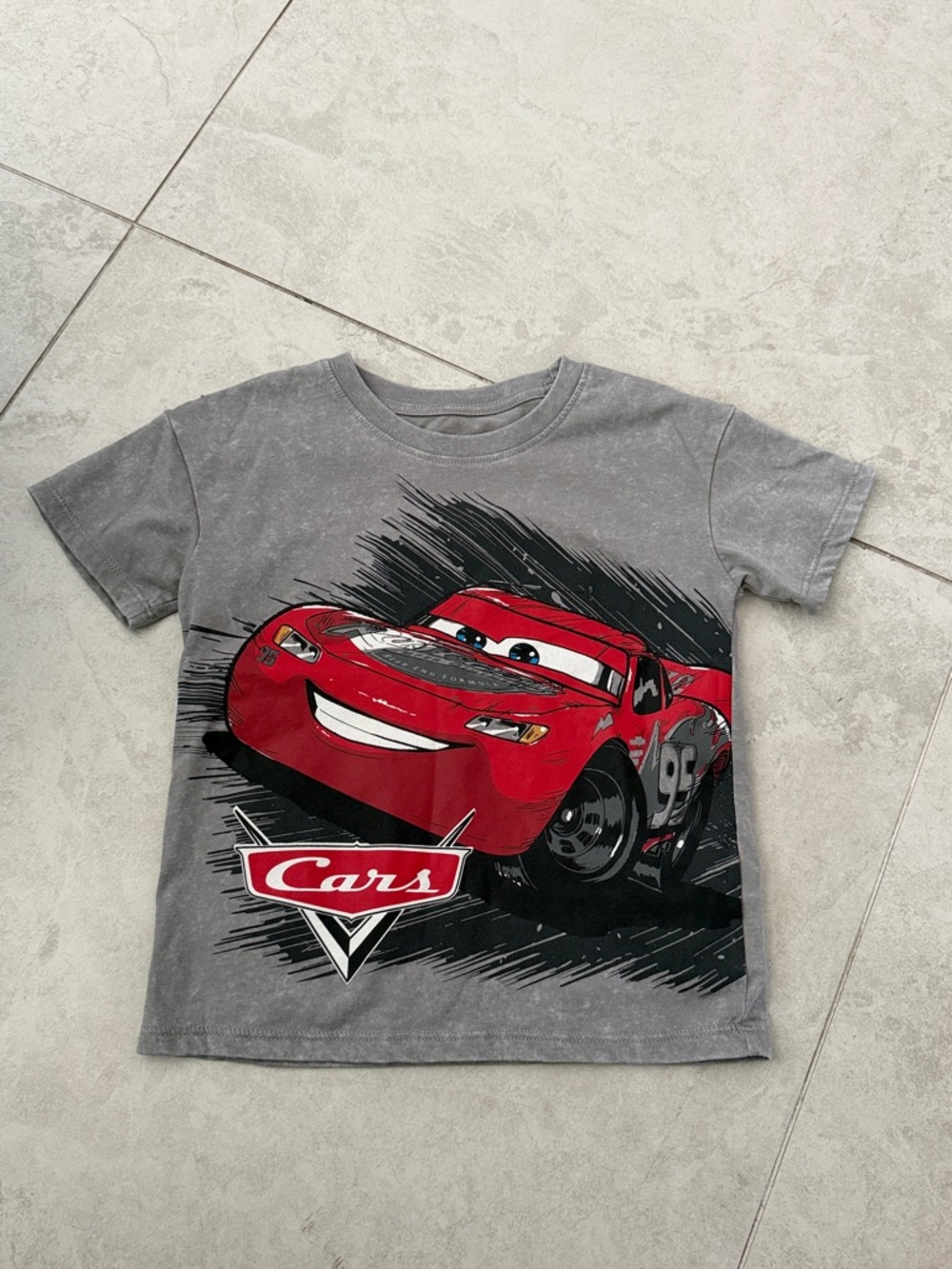 Disney Red Lightning McQueen Graphic Tee - Gray